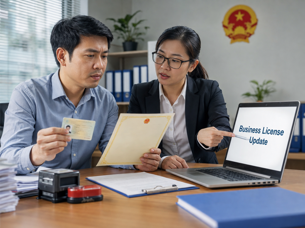 cập nhật CCCD trên giấy phép kinh doanh
