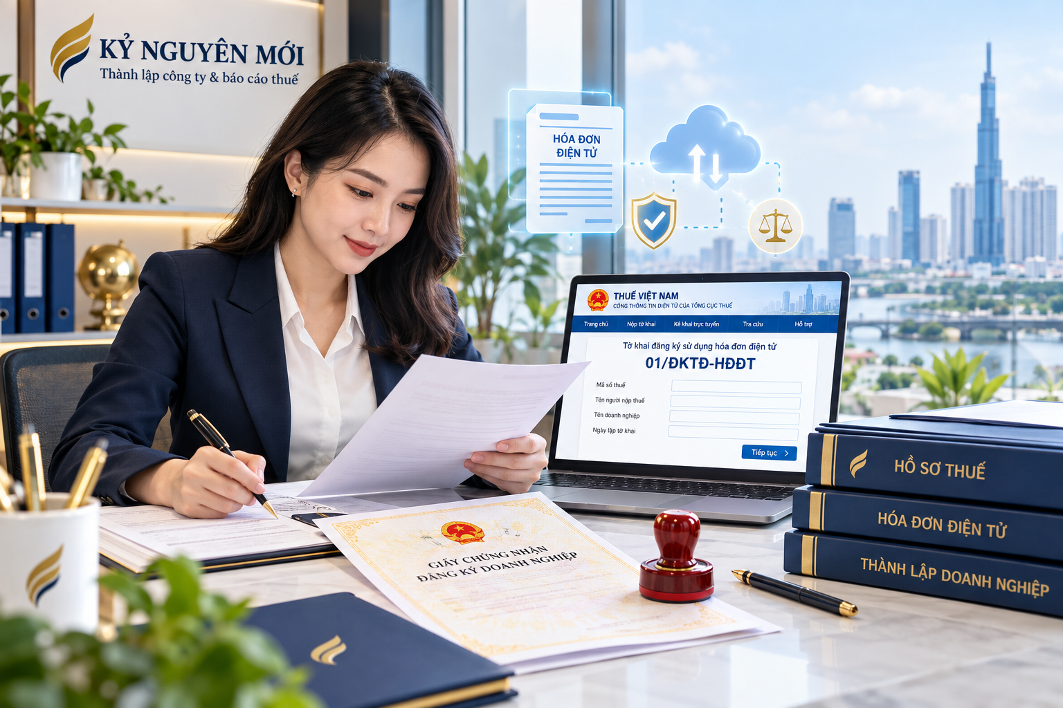 Điều kiện cần có trước khi nộp mẫu 01/ĐKTĐ-HĐĐT